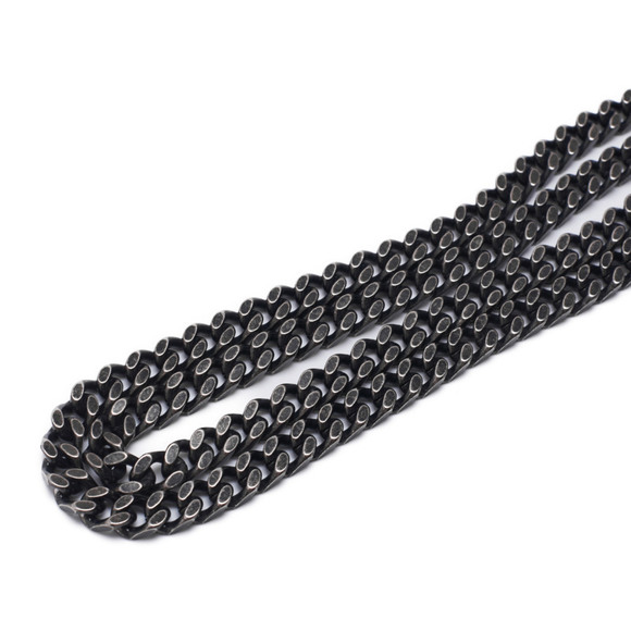 Saint Laurent Magnetic Chain Leather Shoulder Bag Silver - Picture 6 of 9